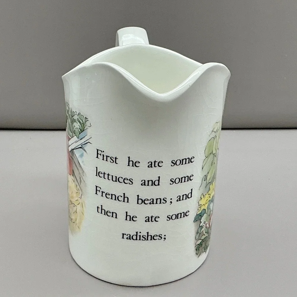 Wedgwood Peter Rabbit Beatrix Potter Cream Pitcher Etruria Barlaston England